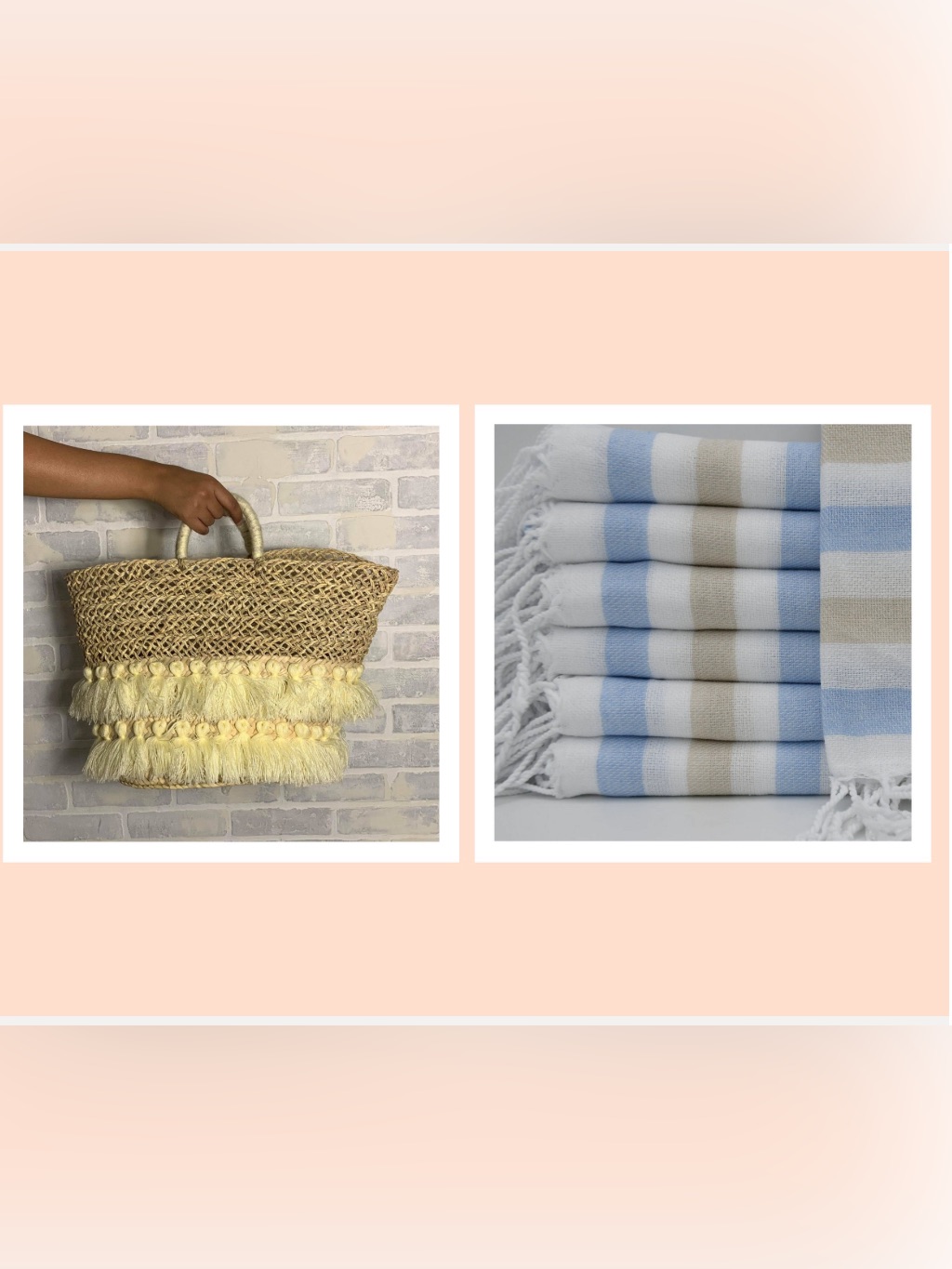 Nwt Beach Kit: Beach Basket With Cotton Beach Blanket - Picnic Kit Basket